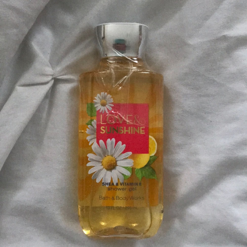 Love and sunshine Shea and a vitamin E shower gel